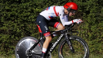 Tadej Pogacar, campeón de Eslovenia de contrarreloj.