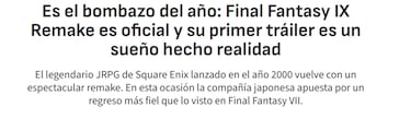 15 años de Final Fantasy IX en Europa: ¿cuál es la mejor versión y qué pasa con el remake?