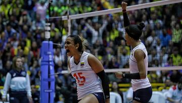 Colombia vence a Per&uacute; en el segundo encuentro del Preol&iacute;mpico de Voleibol 