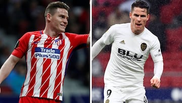 Gameiro con el Atl&eacute;tico y con el Valencia. 