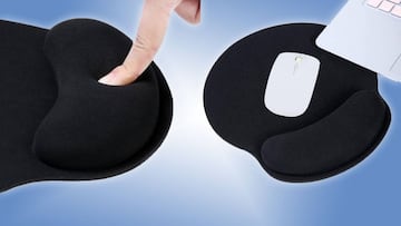 Evita lesiones con esta alfombrilla de ratón con reposamuñecas que es superventas