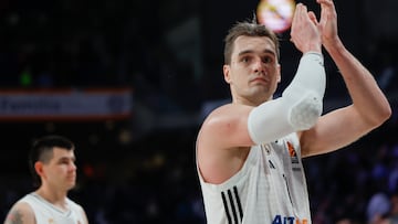 Mario Hezonja, con el Real Madrid durante el play in de la Euroliga.