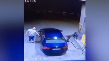 Provoca impresionante explosión en una gasolinera