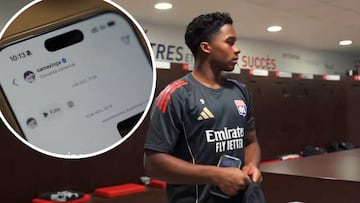 Primeras imágenes de Endrick en el Lyon y atentos a lo que desvela de Camavinga: ojo a los 44″