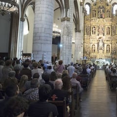 Multitudinario funeral del montañero Alberto Zerain