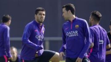 Luis Suárez y Sergio Busquets.