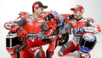 Jorge Lorenzo y Andrea Dovizioso, compañeros en Ducati.