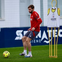 Moncayola comienza a entrenar de manera parcial