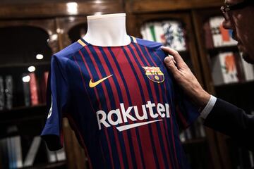 Camiseta de Messi de la temporada 2017-2018.