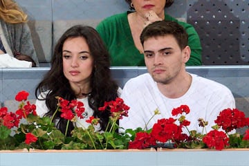 Iván Montes y María de Nati durante el encuentro de Rafael Nadal en el Mutua Madrid Open.