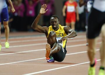 Lesión de Usain Bolt en el 4X100.