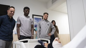 De izquierda a derecha Tomás García, Moussa y Dani Lorenzo.