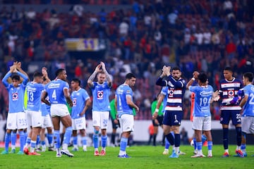   Carlos Rotondi of Cruz Azul during the 16th round match between Atlas and Cruz Azul as part of the Liga BBVA MX, Torneo Apertura 2024 at Jalisco Stadium on November 06, 2024 in Guadalajara, Jalisco, Mexico.