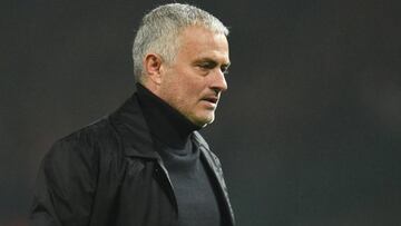 El entrenador portugu&eacute;s del Manchester United, Jos&eacute; Mourinho, durante un partido.