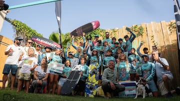 Foto de familia del Campeonato de España de Kiteboarding SKL 2024.