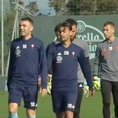 El Celta preparó la visita al Huesca en medio del efecto Aspas