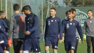 El Celta preparó la visita al Huesca en medio del efecto Aspas