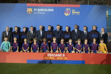 Equipo del FC Barcelona benjamín B masculino.