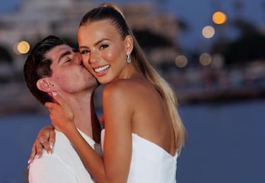 Courtois y Mishel Gerzig hablan de su boda y su luna de miel: “La mejor fiesta de nuestra vida”