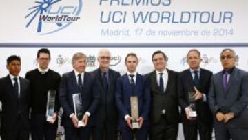Los premiados del UCI World Tour.