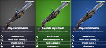 Todas las Escopetas Improvisadas de la Temporada 6 de Fortnite