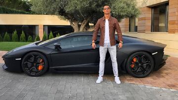 Cristiano Ronaldo luce su Lamborghini en Instagram