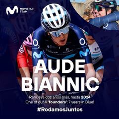 El Movistar renueva a Aude Biannic hasta 2024