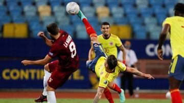  Matheus Uribe, volante de la Selecci&oacute;n Colombia, fue destacado en O Jogo por la acci&oacute;n de chilena que realiz&oacute; ante Venezuela en la Copa Am&eacute;rica