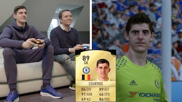 Courtois revela por qué 'odia' a su jugador del FIFA 17