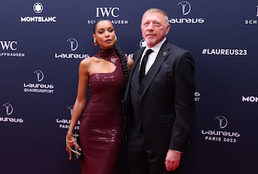 El extenista alemán Boris Becker y su pareja Lilian de Carvalho Monteiro.