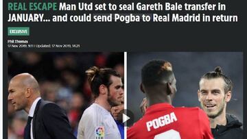 'The Sun' habla de un trueque entre Gareth Bale y Pogba