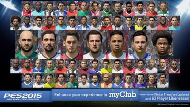 Nueva actualización de PES 2015: Fichajes, más caras y más estadios