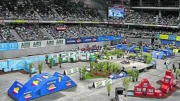 Aspecto del Palacio de los Deportes de Madrid durante la prueba