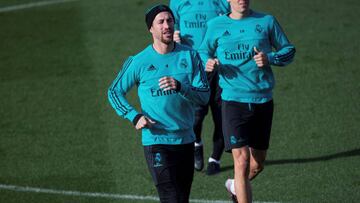 Sergio Ramos en un entrenamiento.