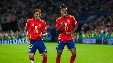 Una imagen de Nico y Lamine en la pasada Eurocopa.