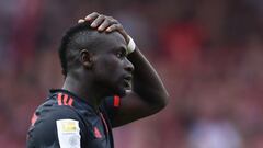 Soccer Football - Bundesliga - 1. FC Union Berlin v Bayern Munich - Stadion An der Alten Forsterei, Berlin, Germany - September 3, 2022 Bayern Munich's Sadio Mane reacts REUTERS/Annegret Hilse DFL REGULATIONS PROHIBIT ANY USE OF PHOTOGRAPHS AS IMAGE SEQUENCES AND/OR QUASI-VIDEO.