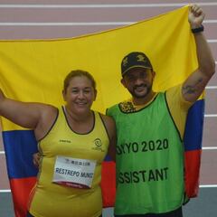 Yesenia Restrepo, medalla de bronce en lanzamiento de disco