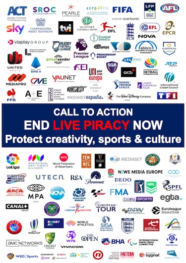 European Union urged to end live piracy to protect sport and culture