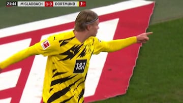 Bestial: las dos nuevas locuras de Haaland en la Bundesliga