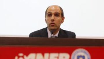 El presidente de la Asociaci&oacute;n Nacional de F&uacute;tbol Profesional de Chile (ANFP), Sergio Jadue. 