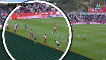 Fuera de juego de Morales en el gol del empate del Levante