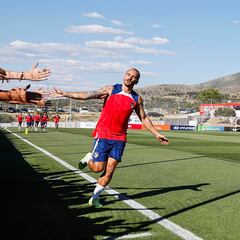 En la cabeza de Griezmann