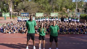 Yankuba Sima. Marta Ortega y Jesús Lázaro.