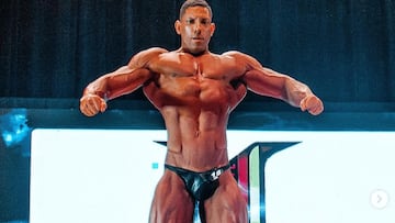 El fisioculturista brasileño Gui Bull, durante una competición.