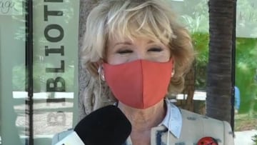 Imagen de Esperanza Aguirre en su conexi&oacute;n con &#039;Ya es mediod&iacute;a&#039;.