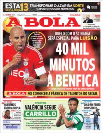 Portadas de la prensa deportiva