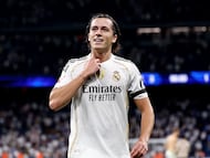 04/10/25 PARTIDO PRIMERA DIVISION
REAL MADRID - VILLARREAL
ALEGRIA FIN DE PARTIDO ALVARO CARRERAS