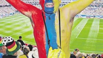 <b>FUROR TRICOLOR. </b>Los colores de Ecuador están invadiendo Alemania, y se espera que sean 20.000 los que vean el martes en directo a los suyos.