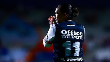Monica Ocampo of Pachuca during the 2nd round match between Pachuca and Queretaro as part of the Liga BBVA MX Femenil, Torneo Clausura 2026 at Hidalgo Stadium, on January 11, 2026 in Pachuca, Hidalgo, Mexico.