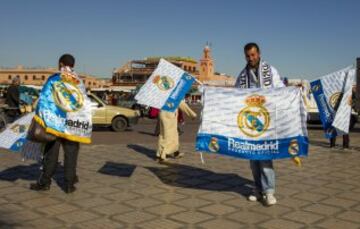 Buen ambiente entre aficiones antes de la final